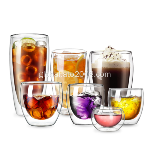 coffee glassware High quickly borosilicate double wall glass Supplier